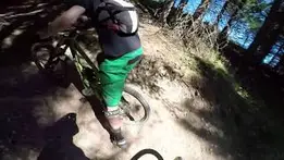 Massive faceplant on AirDH track in Les Gets