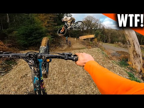 THIS HUGE DOWNHILL JUMP TRACK TOOK A YEAR TO BUILD AND IS INSANE!!