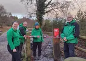 A new 700m section of the red-graded trail opens at Haldon Forest