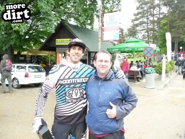 Gee and me after his 2nd place in Maribor.2010.
