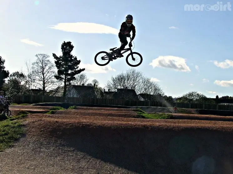 Motowhip at Parkfield track in Paignton, over the 
