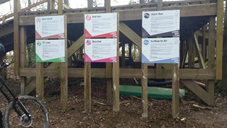 New signage at Aston Hill Mountain Bike Park