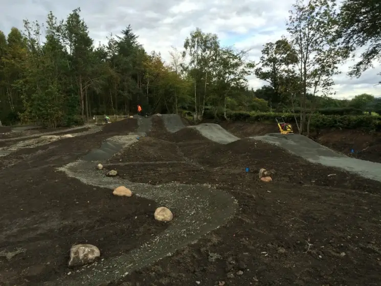 The new Greenrig Bike Park at Callendar Estate Mou