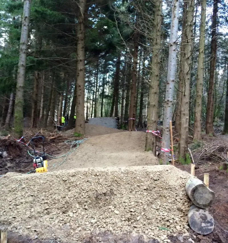 Top section of track 5 at Gawton DH Trails