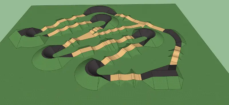 3D Plans for the new Ingleton Pump Track
