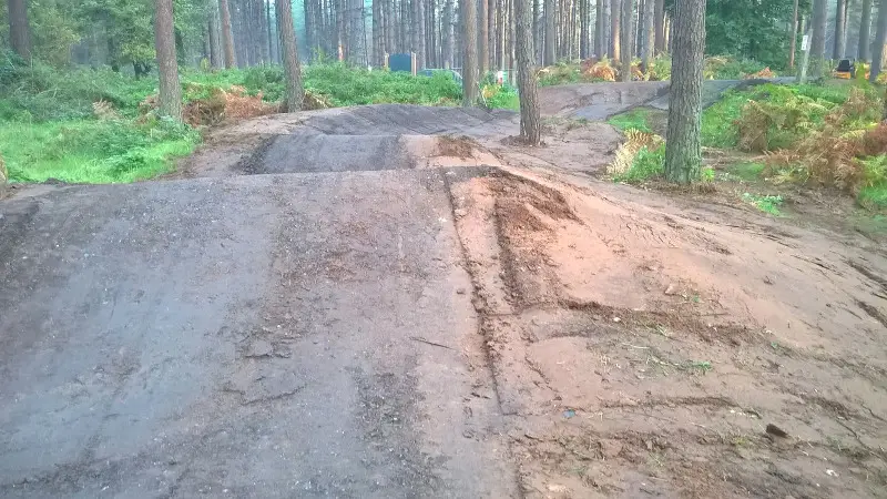 The pump track at Thetford Forest is being upgrade