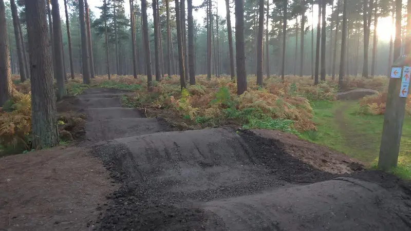 The pump track at Thetford Forest is being upgrade