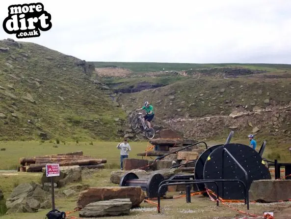 Trials Area at Lee Quarry Mountain Bike Centre