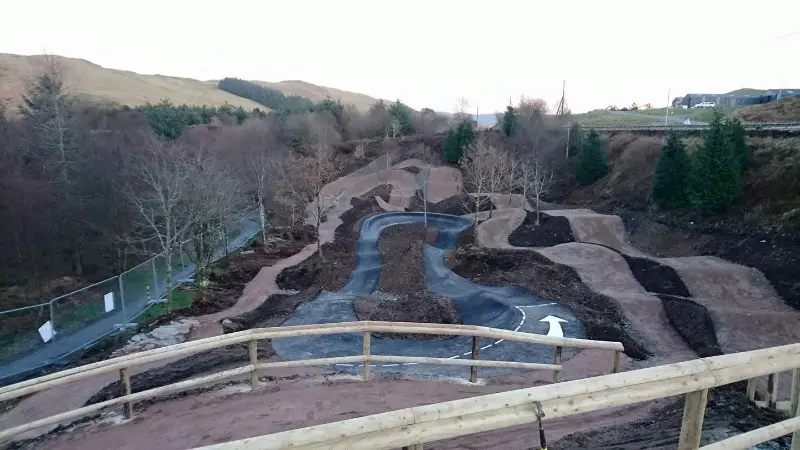 The new mountain bike skills area at Bwlch Nant yr