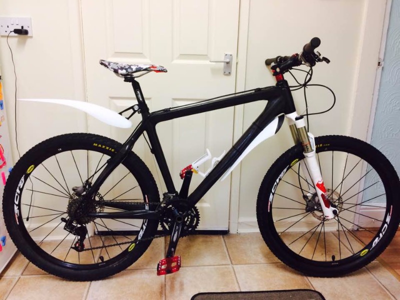 custom carbon mountain bike  - custom