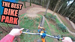 Sam Pilgrim sends it at Windhill Bike Park