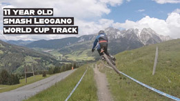 11 year old smashes the Leogang World Cup track