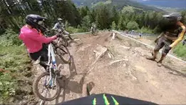 Luca Shaw POV from the Leogang World Cup Downhill Track