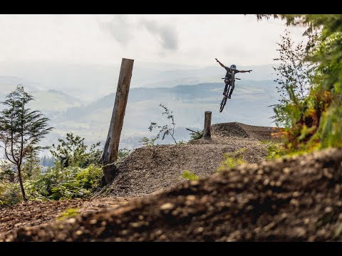 Dan Atherton and Oakley launch a spectacular new line at Dyfi Bike Park