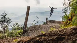 Dan Atherton and Oakley launch a spectacular new line at Dyfi Bike Park