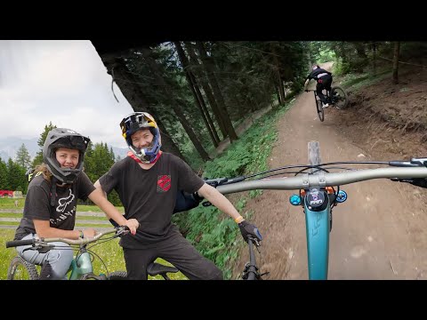 Tommy G & Phoebe Gale Shredding Trails In Innsbruck