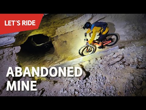 Mountain biking in an abandoned mine!