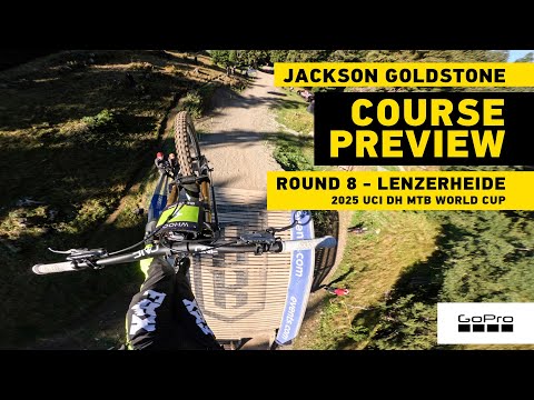Course Preview with Jackson Goldstone - Lenzerheide UCI DH MTB World Cup