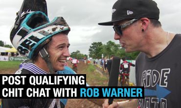 Post qualifying chit chat with Rob Warner