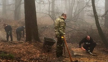 Specialized UK working with B1KE to maintain the Leith Hill Mountain Bike Trails