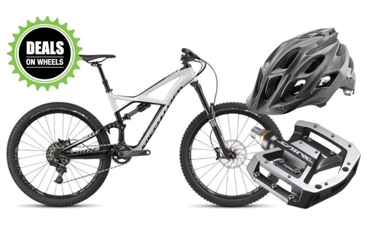 Great MTB deals on Specialized, Fox Helmets & Shimano Pedals