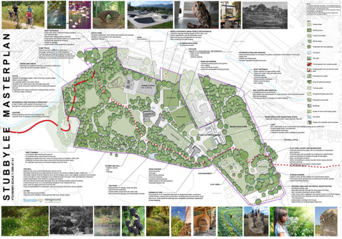 Plans for a new pump track near Lee Quarry