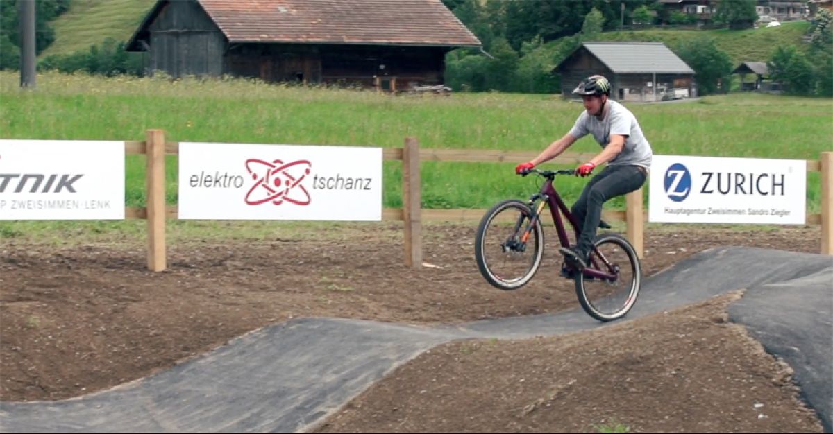 Brendan Fairclough tests Claudio Caluori’s latest pumptrack