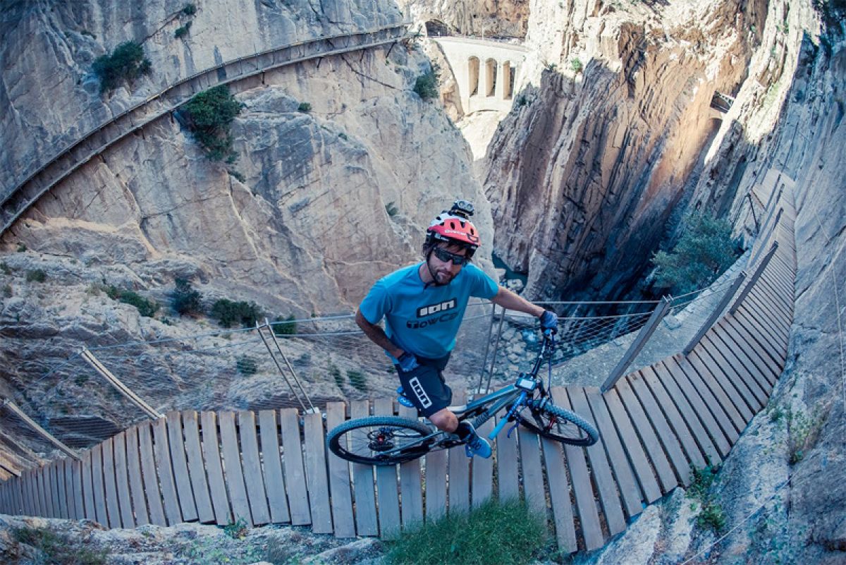 David Cachon rides the ‘world’s most dangerous walkway’