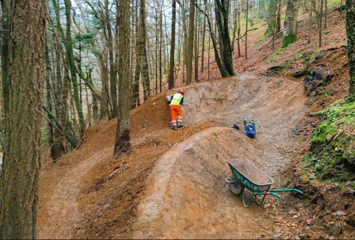 Gwydir Mawr Trail final descent improvements