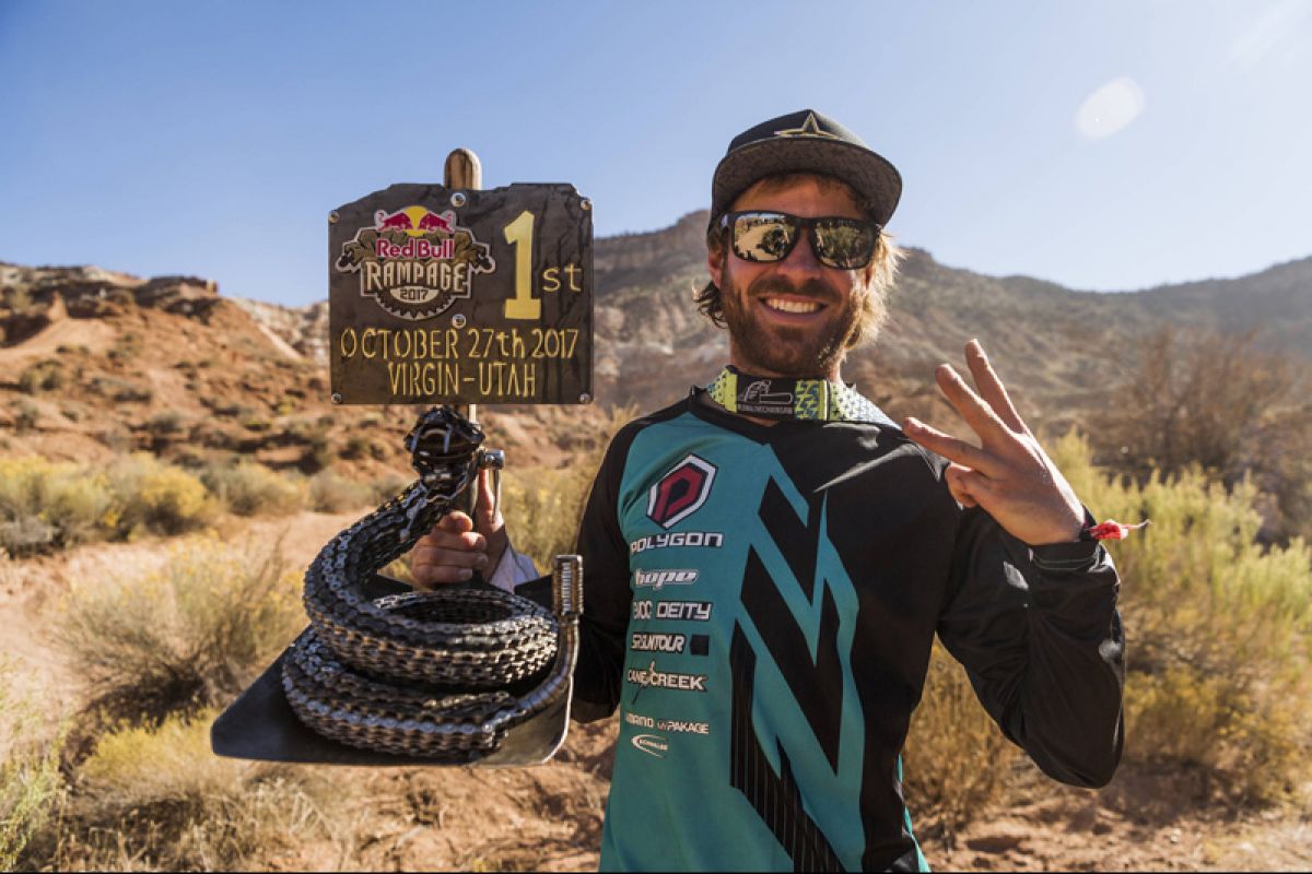 Kurt Sorge wins the 12th edition of Red Bull Rampage with first ever hat-trick