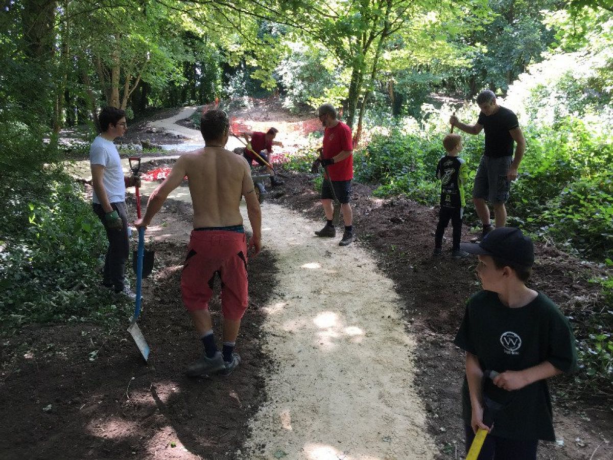 New Bike Park Being Built in Wetherby West Yorkshire