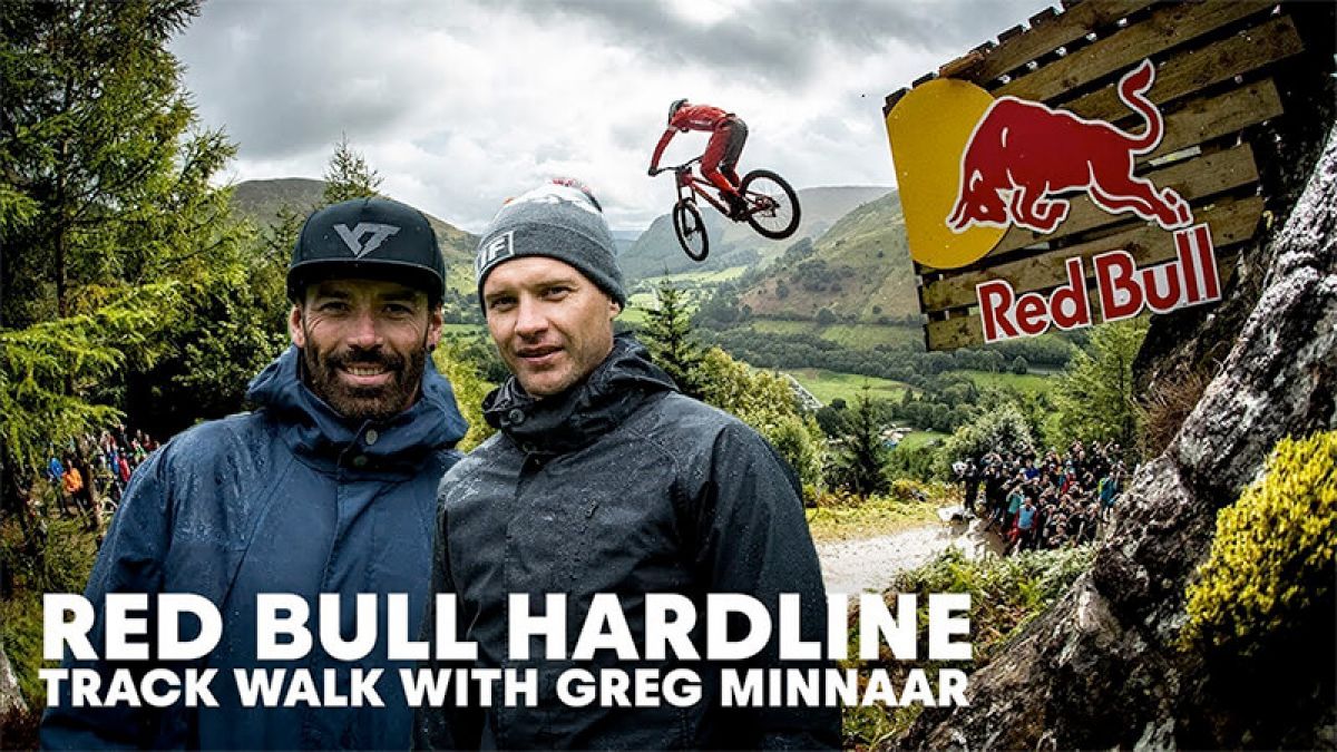 Rob Warner And Greg Minnaar Walk The Red Bull Hardline Track