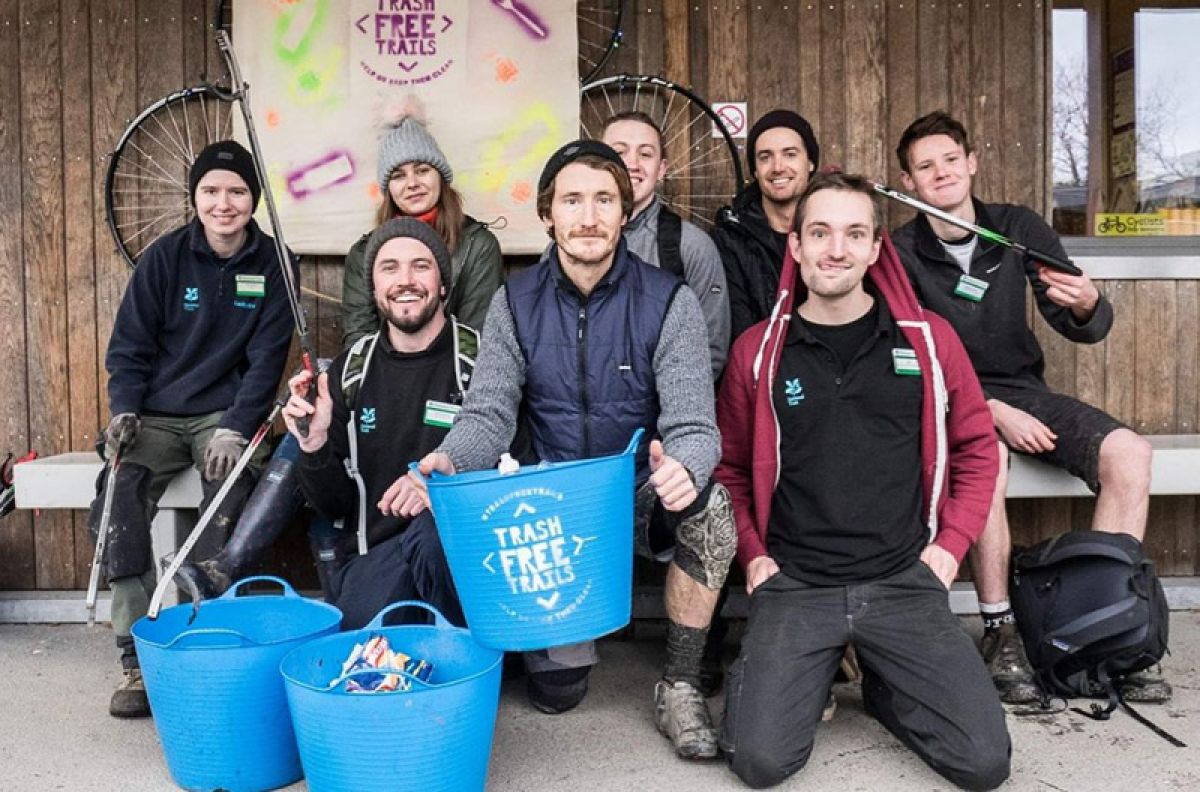 Trash Free Trails and Trek team up for nationwide trail centre clear-up