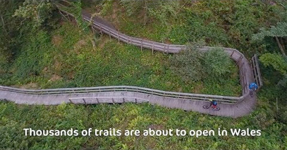 Thousands of miles of trails are about to open in Wales...