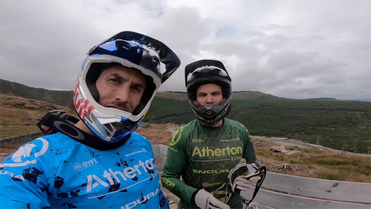 VIDEO: Atherton brothers shred the Race Track at Dyfi Bike Park