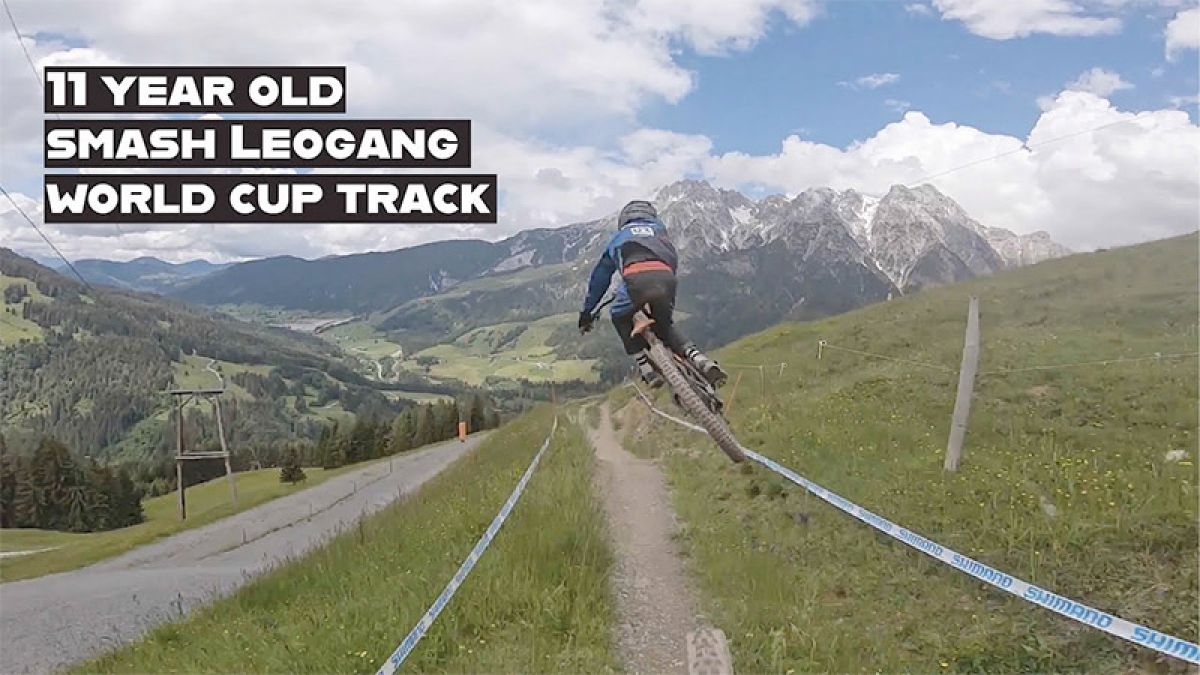 Video: 11 year old smashes the Leogang World Cup track