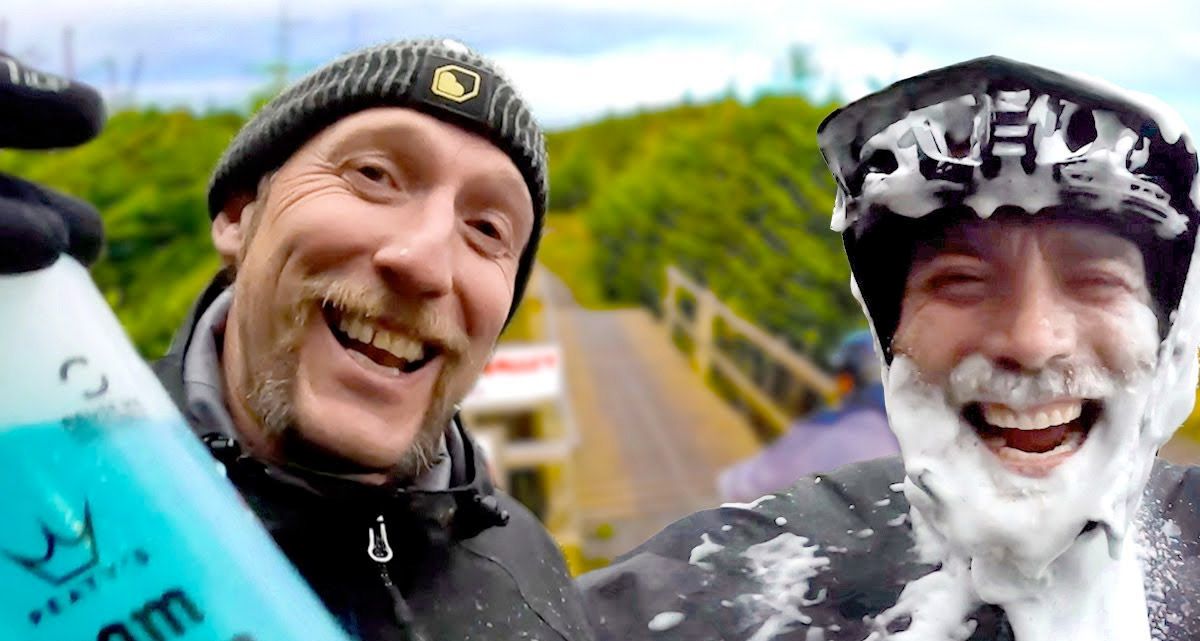 Steve Peat and Rob Warner at Bike Park Wales!