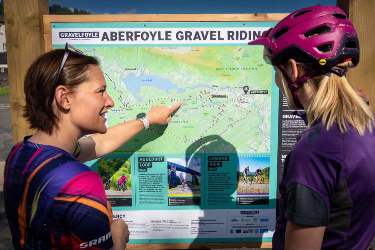 The UK’s first waymarked gravel cycling trails opened near Aberfoyle