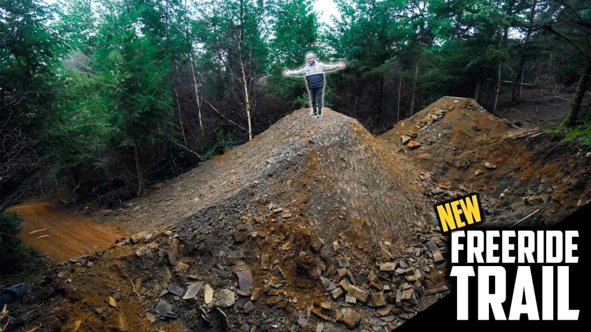 Watch: New huge freeride jump trail at Caersws Bike Park!