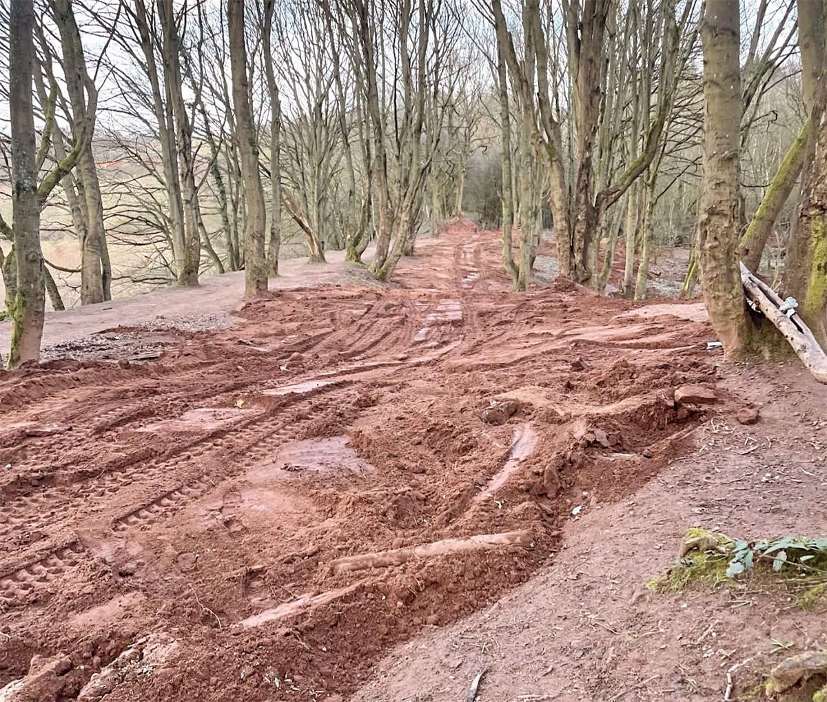 Dirt jumps at Hemlock Stone removed by Council