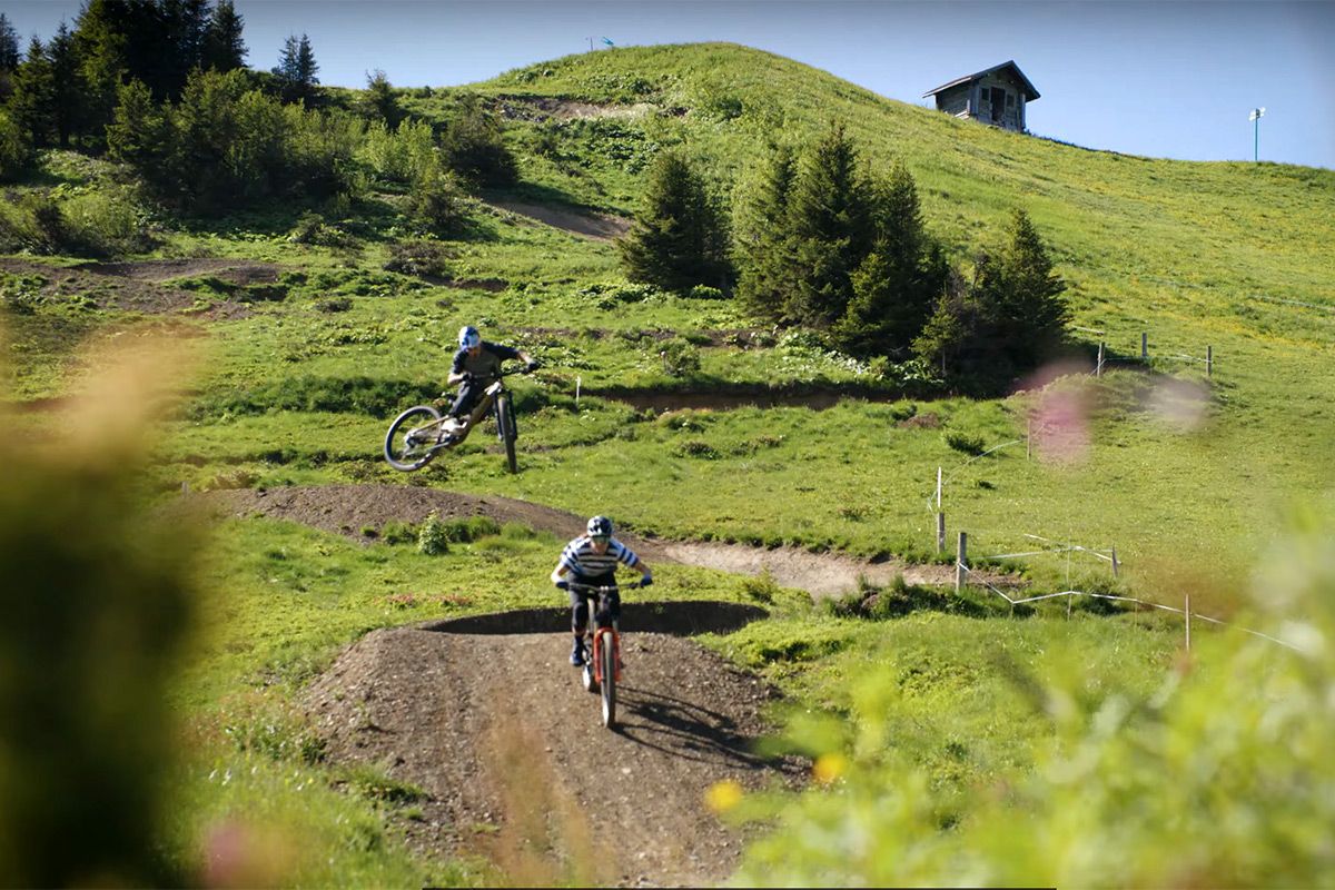 Watch: Camille Balanche & Kriss Kyle Shred the legendary Champéry DH Bikepark