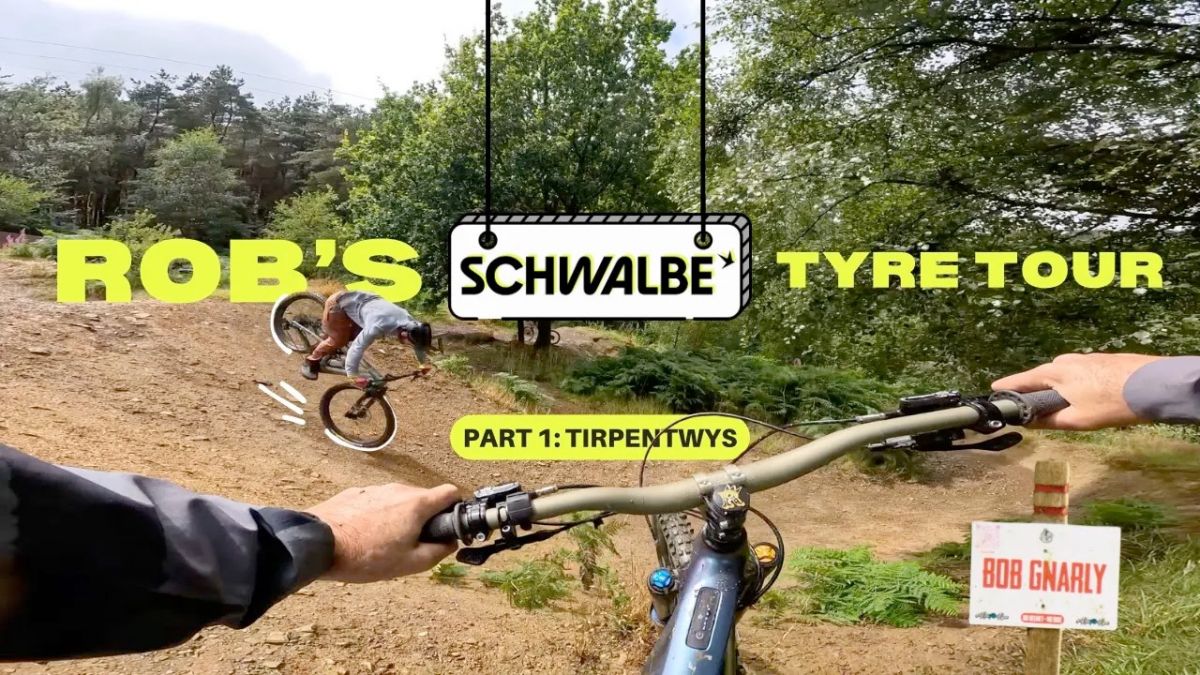 Watch: The Schwalbe Tyre Tour takes Rob Warner to Tirpentwys Trails in South Wales