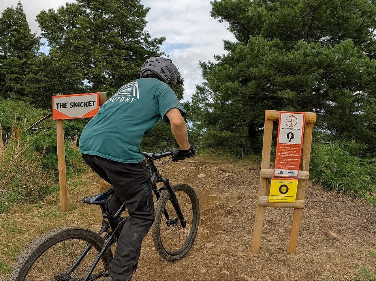 Watch: Connecting key descents, the new Snicket trail opens at BikePark Wales