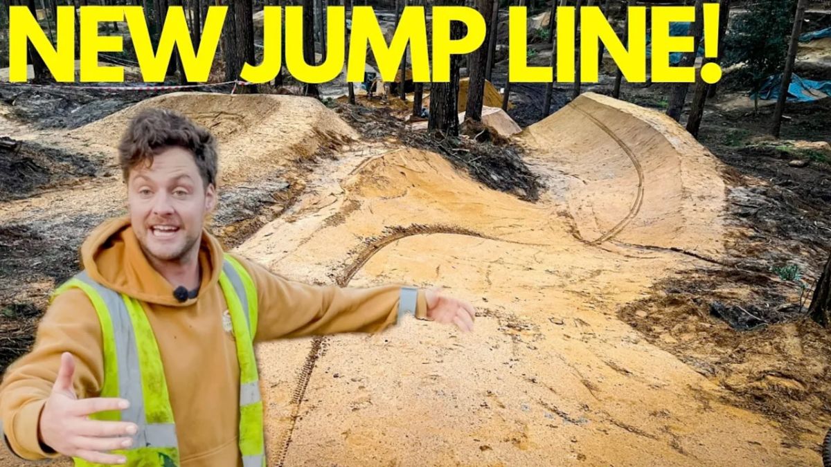 Watch: Building & Testing the new freeride jump line at Woburn Bike Park!