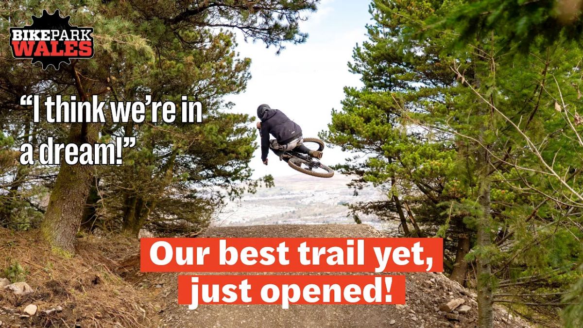 Watch: BikePark Wales launches NEW blue trail - Double Barrel!