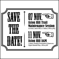 Forthcoming Happenings at Aston Hill