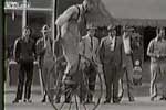 Bicycle tricks from the 1950s.