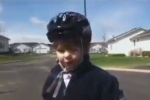 Kid Gives Speech After Learning To Ride A Bike