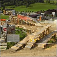 Bikepark Leogang's brand new Lumberjack Trail