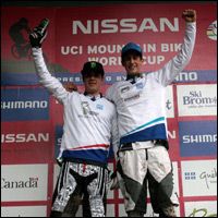 Syndicate's Minnaar and Peat 2nd and 3rd at UCI Downhill, Bromont - Second Image